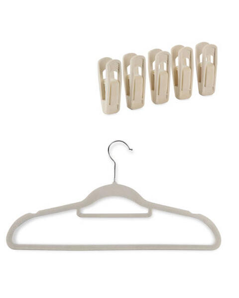 Flocked Hangers or Pegs