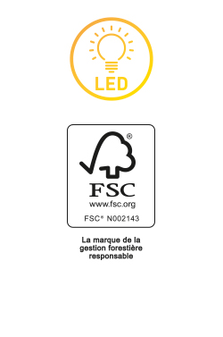 Figurine LED en bois
