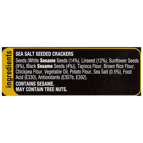 Seeded Crackers Sea Salt 100g