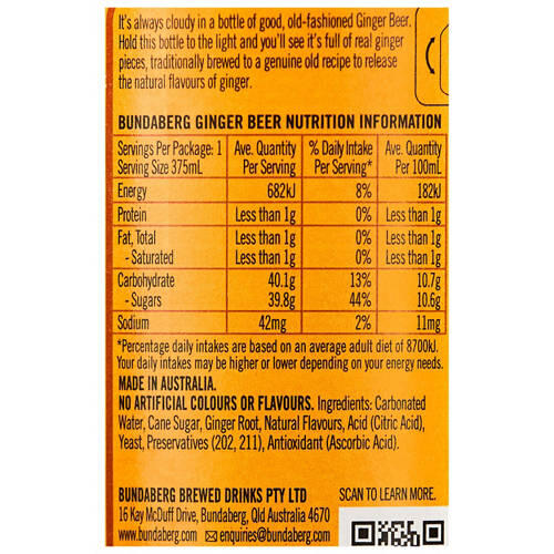 Ginger Beer 4 Pack 375ml