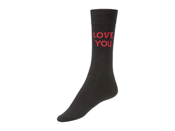 Livergy Men's Valentine's Socks Gift Set - 3 pairs