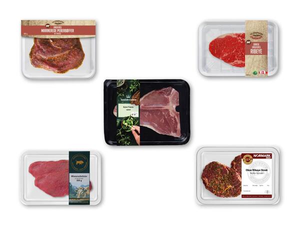 Ribeyesteak, T-bone, peberbøf eller wienerschnitzel