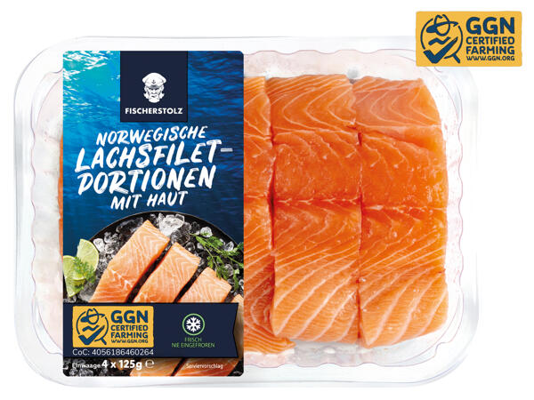 Frisches Lachsfilet
