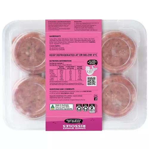 Turkey Rissoles 400g