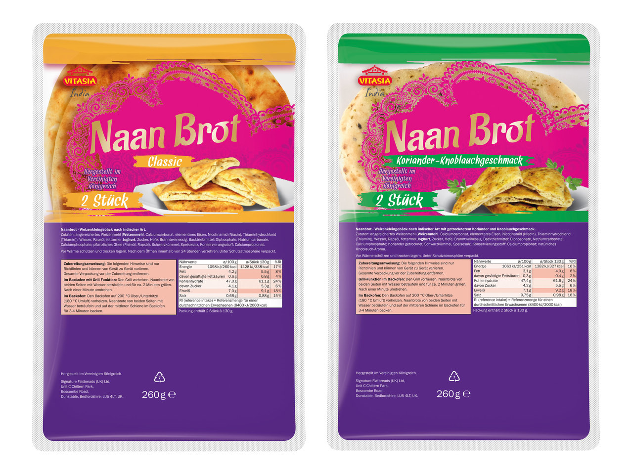 VITASIA Naan Brot