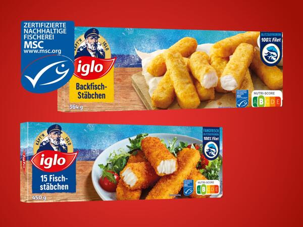 Fischstäbchen oder Backfisch-Stäbchen