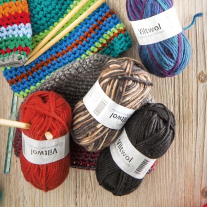 Strickset für Pantoffeln