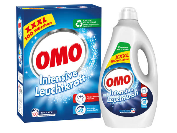 OMO Waschmittelpulver oder Flüssigwaschmittel