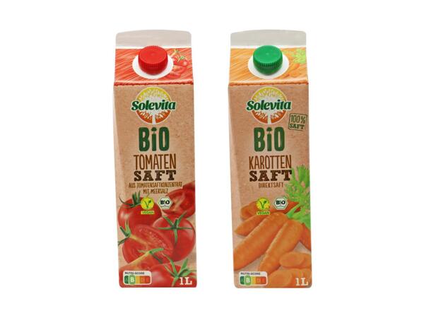 Jus de légumes bio