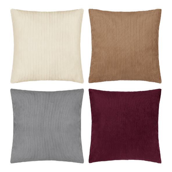 HOME CREATION(R) Coussin en velours côtelé