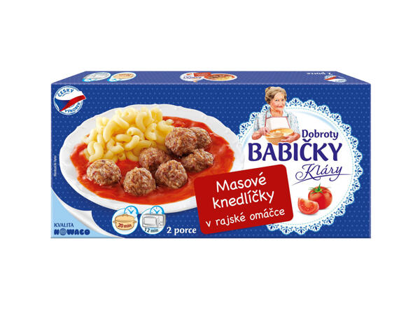 MASOVÉ KNEDLÍČKY V RAJSKÉ OMÁČCE