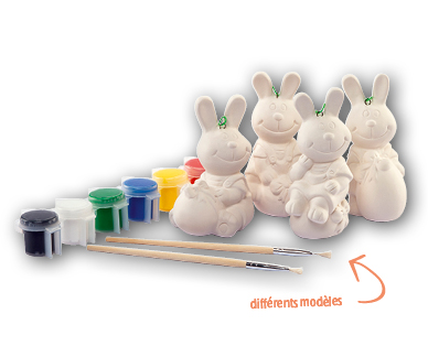 Figurines de Pâques à peindre soi-même
