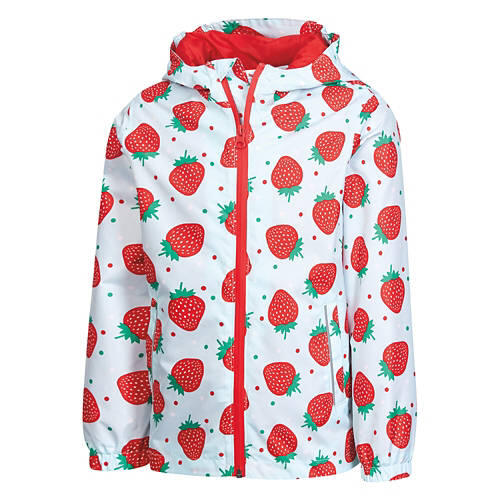 Toddler's Rain Jacket - Strawberry, 3T