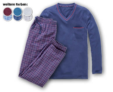 WATSON'S Herren-Flanell-Pyjama