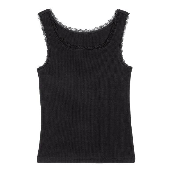 UP2Fashion(R) Geribde top, 2 st.