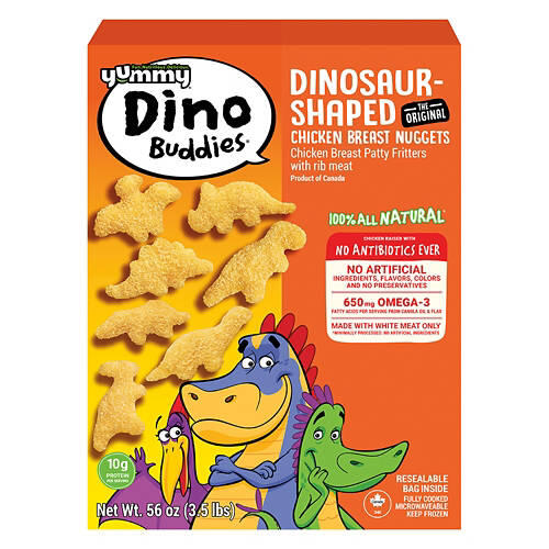 Dinosaur Shaped Chicken Breast Nuggets, 56 oz