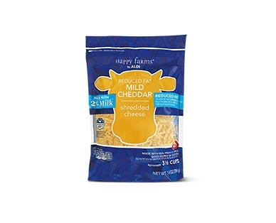 Happy Farms 2% Milk Mild Cheddar or Mozzarella Shredded Cheese