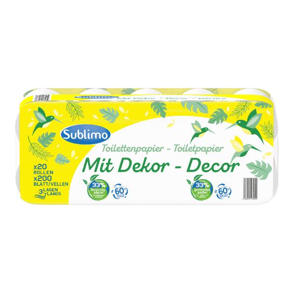 SUBLIMO(R) 				Toilettenpapier, 20 St.