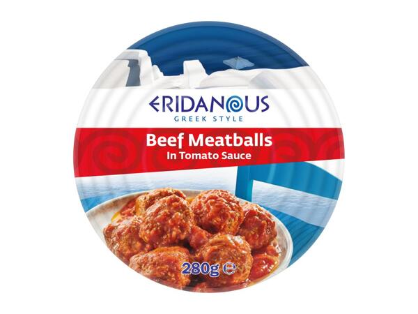 Eridanous Meatballs in Tomato Sauce