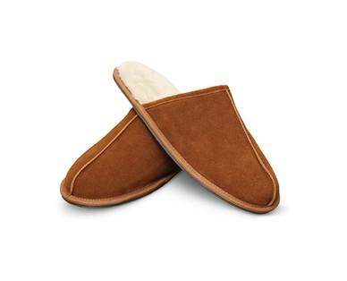 Royal Class Men's Genuine Suede Slippers
