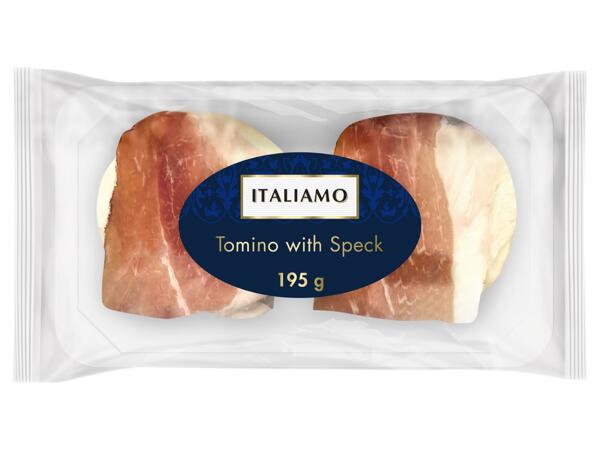 Tomino-Käse mit Speck