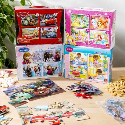 Koffer mit 4 Puzzles