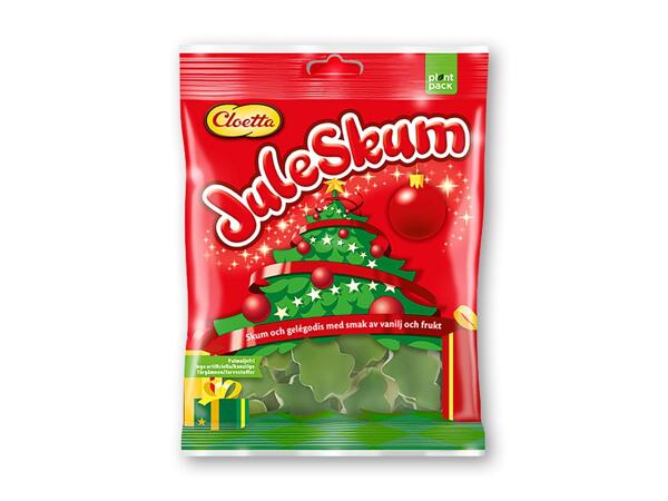 Cloetta pærer, grantræer eller juleskum