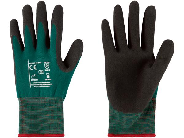 ATG MaxiFoam 34-800 Guanti Da Lavoro In Nylon Con Rivestimento In Schiuma Nitrilica, Taglia 9 (L), 5 Paia, Antiscivolo E Traspiranti
