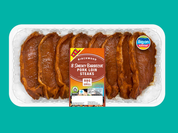 Birchwood 8 Smoky Barbecue Pork Loin Steaks