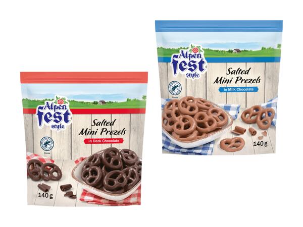 Bretzels salés chocolatés