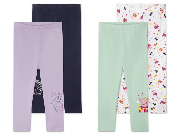 Mädchen Leggings, 2 Stück