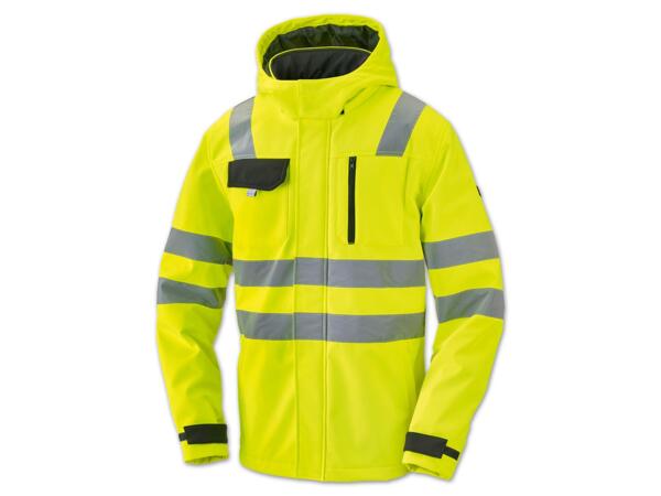 Herren Warnschutz-Softshelljacke
