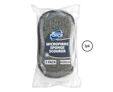 Monochrome Cellulose Sponge with Scourer 6pk or Microfibre Sponge with Scourer 3pk