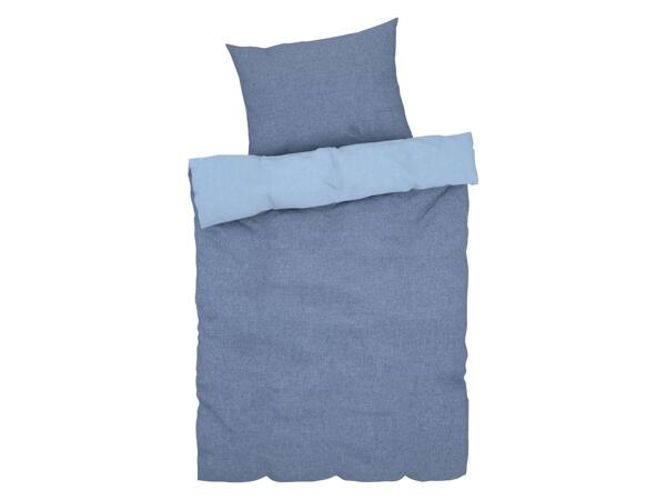 Single reversible chambray winter bedlinen