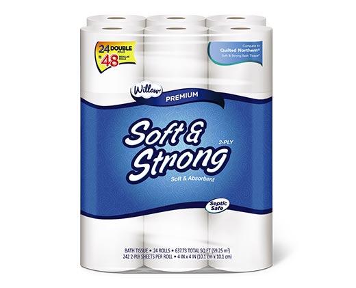 Willow 
 24 Double Roll Bath Tissue