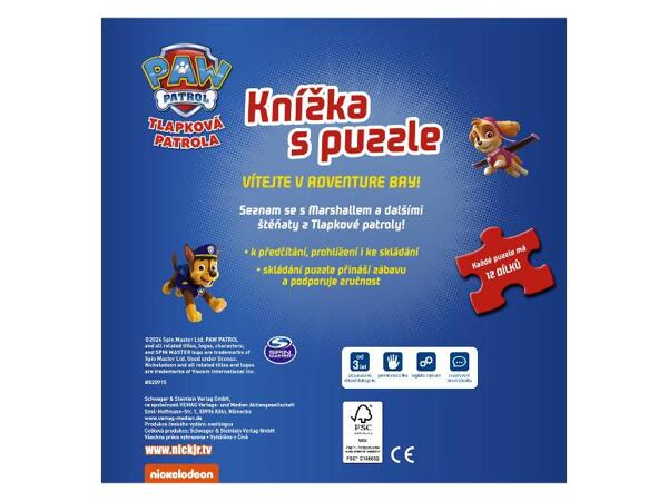 Dětská kniha s puzzle