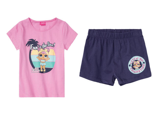 Girls' Short Pyjama Set "Peanuts, Spirit, LOL"