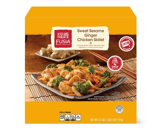 Fusia Asian Inspirations Sweet Teriyaki or Sesame Ginger Chicken Skillet