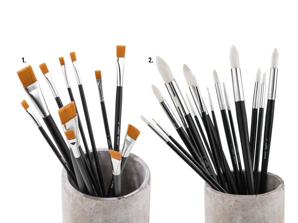 Rundpinsel-/​Flachpinsel-Set