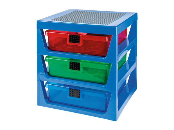 Lego 3-Drawer Storage Rack System