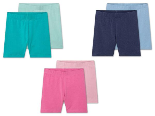 Kleinkinder Radlerleggings, 2 Stück