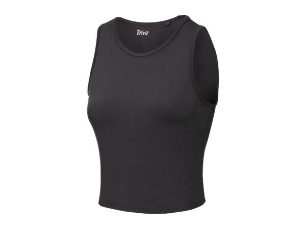 Ladies' cropped sports vest