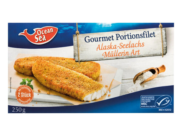 OCEAN SEA MSC Gourmet Portionsfilet Alaska Seelachs