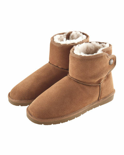 Avenue Ladies' Cognac Lambskin Boots