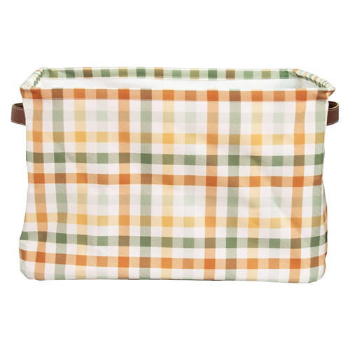 Fall Collapsible Storage Basket, Plaid