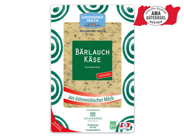 Gmunder Milch Bärlauchkäse Scheiben