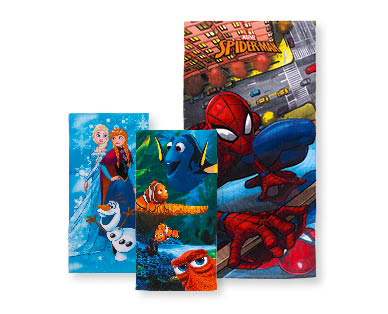 Telo bagno DISNEY FROZEN/DORY/MARVEL ULTIMATE SPIDER-MAN