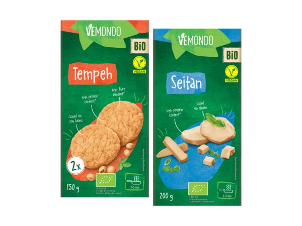 Bio Seitan oder Bio Soja Tempeh