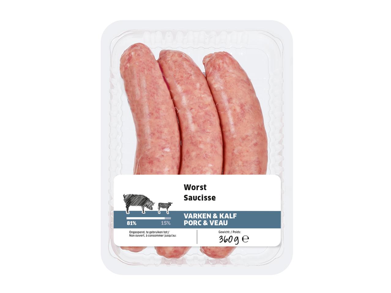 Varkens- en kalfsworst