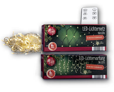 Decorazioni luminose LED da esterno a rete/tendina
